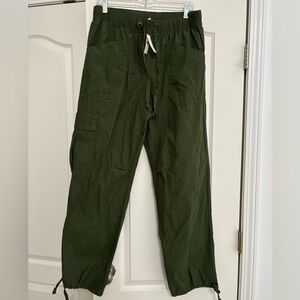NEW Aerie High Waisted Go-For-It Baggy Cargo Pant